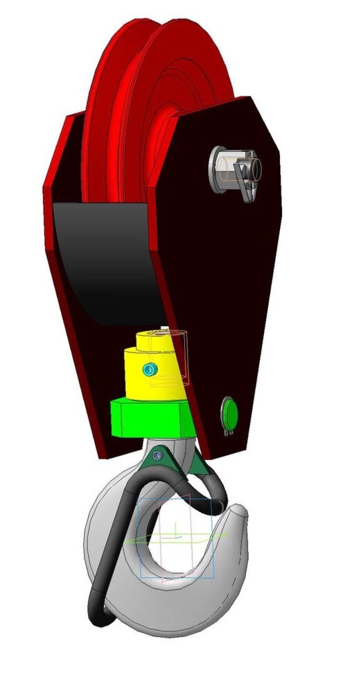 Обойма крюковая 5т 251.28.00.000-01 для крана ДЭК-321