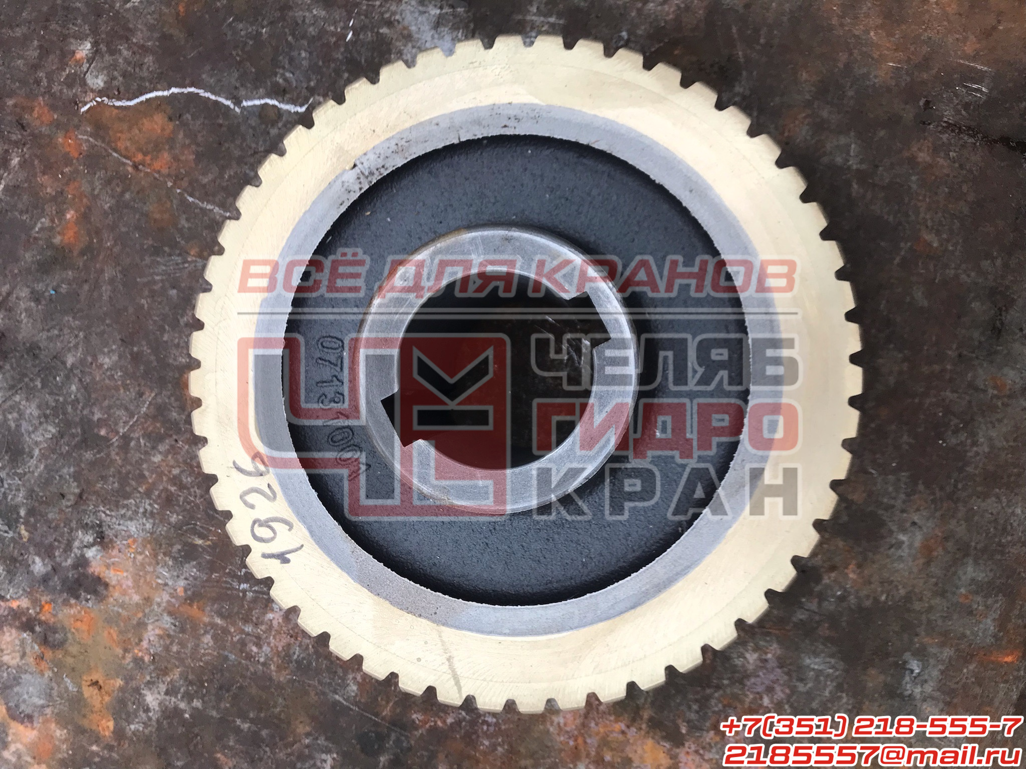 Шестерня червячная бронзовая редуктора поворота КМУ KANGLIM KS1256G-II M1009757