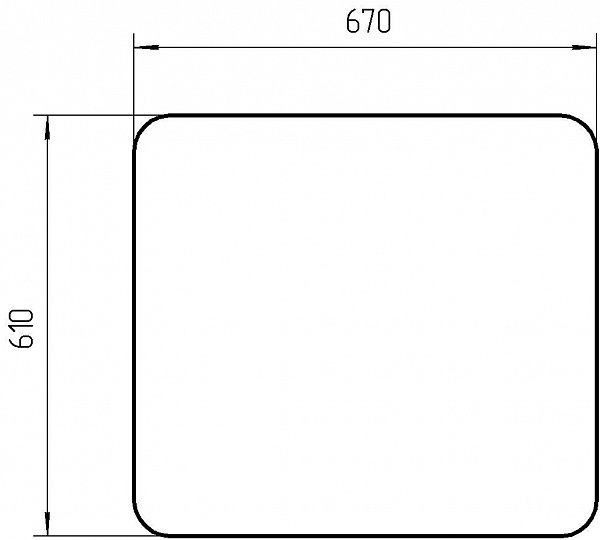 Стекло заднее У7810.5.163 (670х610) Стекло заднее У7810.5.163 (670х610)